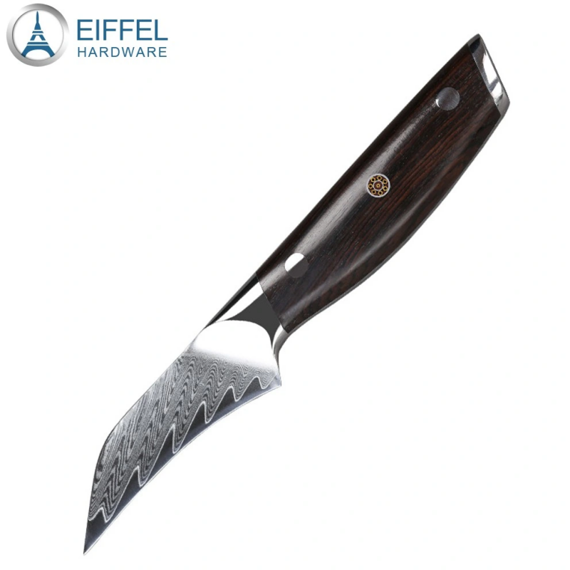 3.5inch Damascus Steel Paring Knife Fruit Knife with Premuim Wood Handle-EDK01WD0040