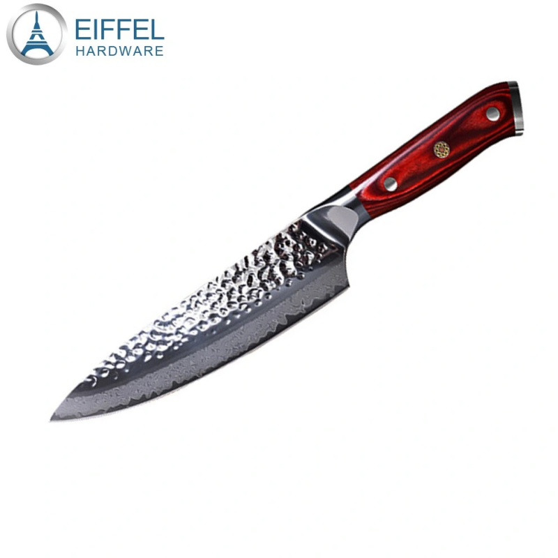 8 Inch Professional 67 Layer Damascus Steel Knife with Hammer Pattern-EDK01WD0022