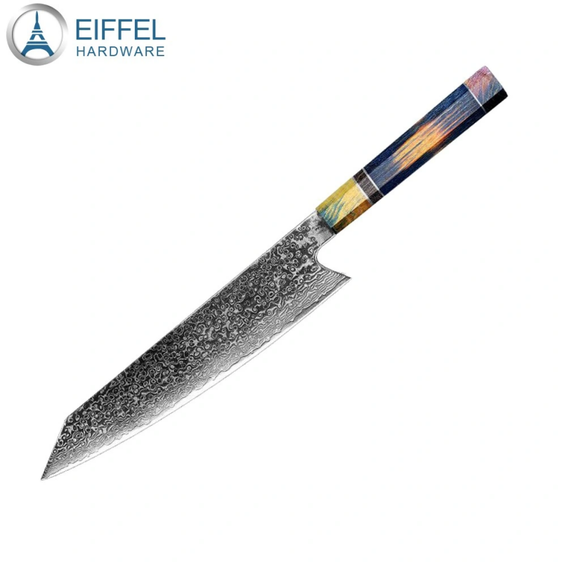 Professional Chef Quality Knife Cooking Vg10 67 Layers Damascus Steel Kitchen Chef Knife with Solidi