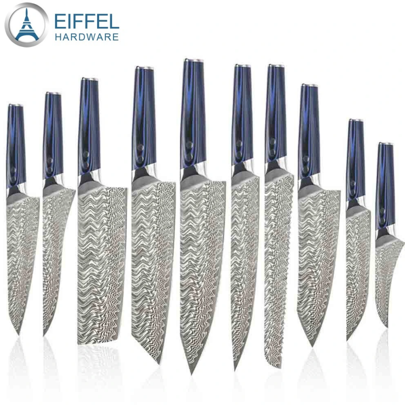 New Arrival 8PCS Damascus Knife Set Kitchen Knife Set-EDK08G10037