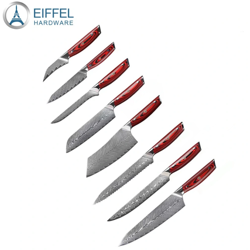 Customized 67 Layers High Carbon Japanese Damascus Steel Chopping Knife Damascus Cleaver-EDK08WD0042