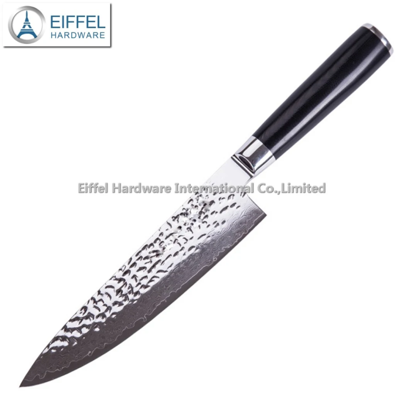 Factory Wholesale 67 Layers Fruit Vegetable Knife Vg10 Damascus Kitchen Utility Knife Damascus Chef 