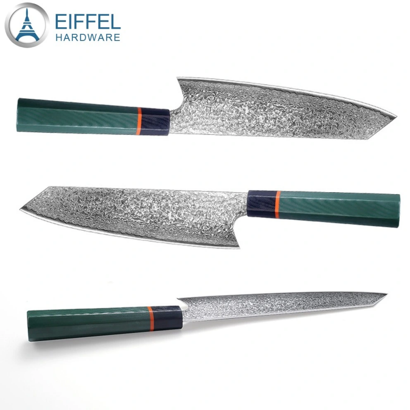 OEM 8 Inch Japanese Style Damascus Chef Knife Damascus Kitchen Knife with G10 Handle-EDK01WD0035