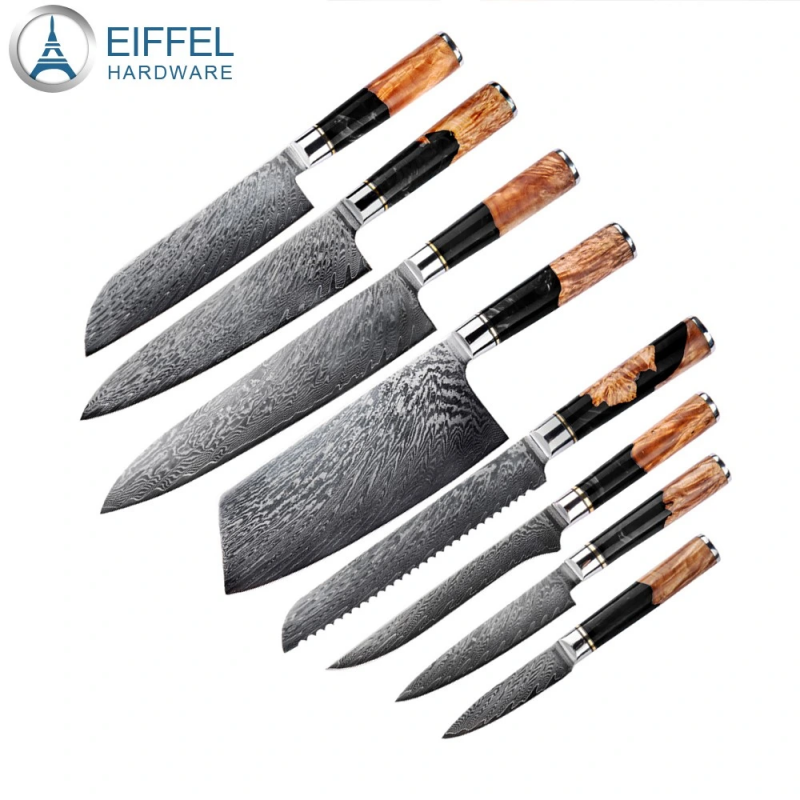 Hot Selling Damascus Kitchen Knife 67 Layers Japanese Damascus Steel Sharp Blade Chef Knife Gift Kni