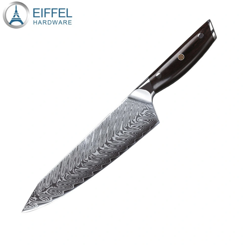 Damascus Chef′ S Knife 8 Inch Professional Handmade Damascus Stainless Steel Kitchen Knife with Ebon