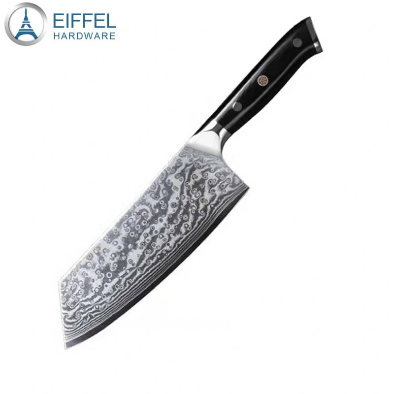 Vg10 Japanese 67 Layers Forged High Carbon Steel Cleaver Chef Butcher Chopping Knife (Bone Chopper) 