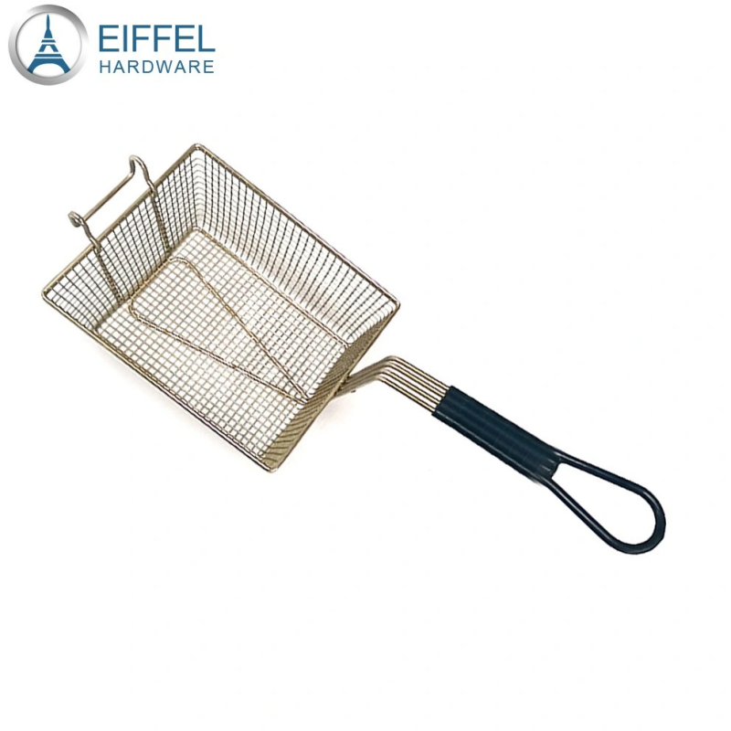 Customized Stainless Steel Fried Chicken Basket Chip Frying Serving Basket for Snack Serving Fried F