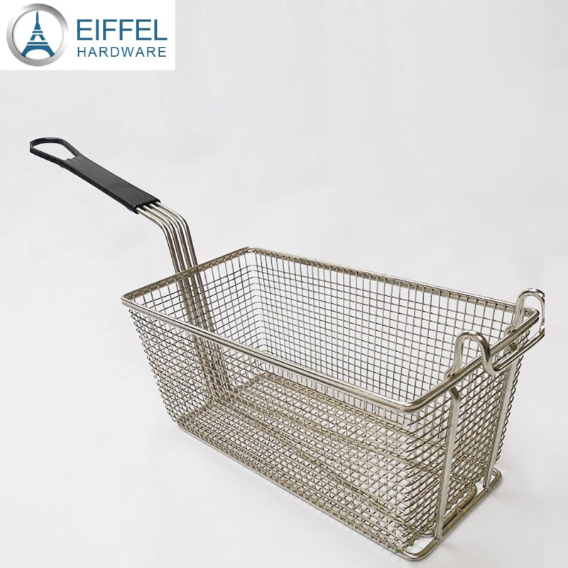 Large Deep Fry Basket Stainless Steel Fryer Basket Basket Fryer for Deep Frying-EFB01SS0044