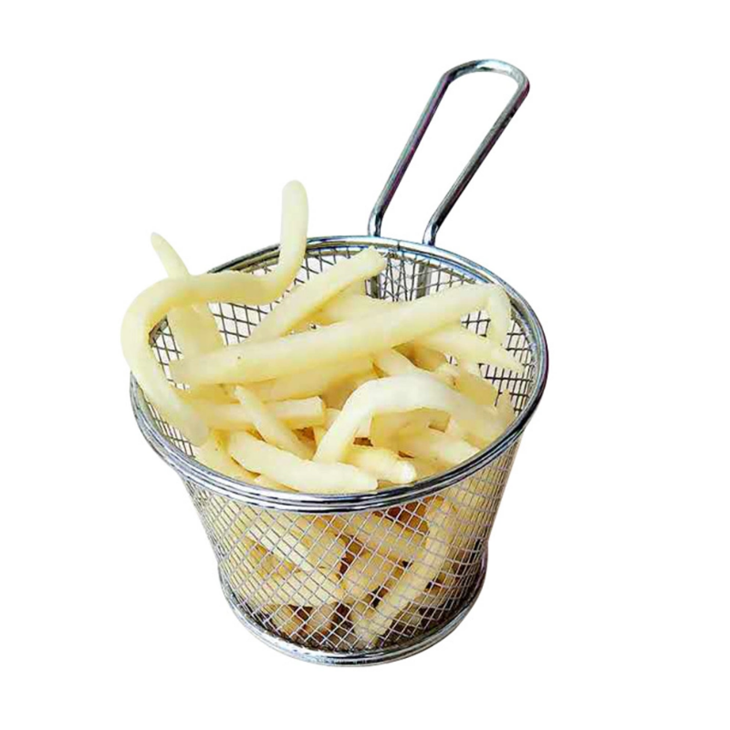 Rts Cone Shape French Fries Basket Fries Holder Fried Chicken Basket Potato Chips Holder-EFR01SS0005