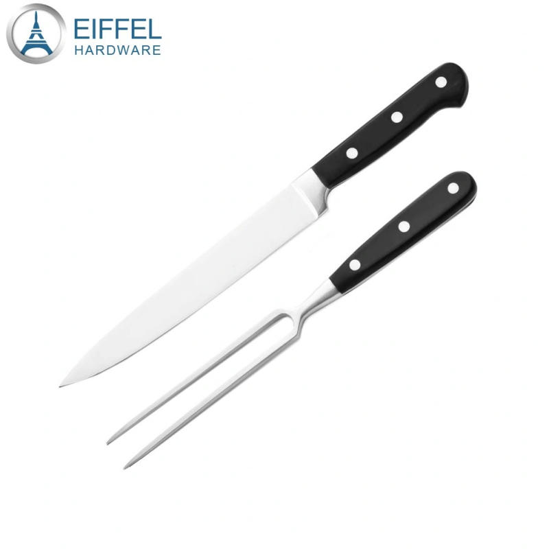 Carving Knife Fork Set Slicing Knife Premium Meat Cutting Knife High Carbon Stainless Steel-EBK02PL0