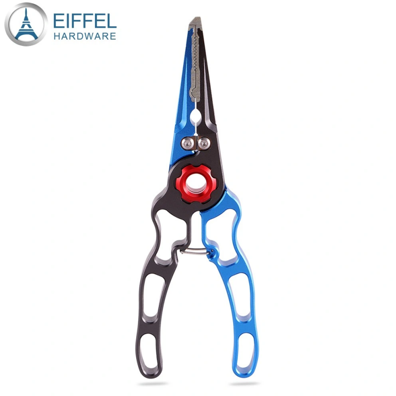 Aluminum Fishing Pliers Hook Remover Tungsten Carbide Cutters Saltwater Resistant Fishing Gear Split