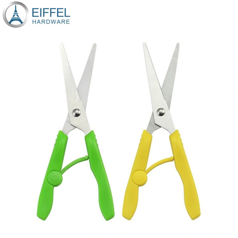 Wholesales Children Safety Craft Scissors Student Scissors Stationery Scissors with Protective Sheat