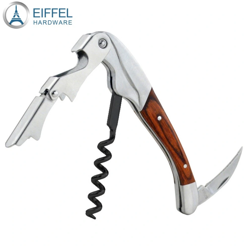 China Factory Supply Waiter′ S Corkscrew with Different Premium Wood Handle-EBO03WD0031