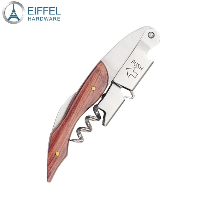 High Quality Waiter Corkscrew with Premium Wood Handle-EBO03WD0057