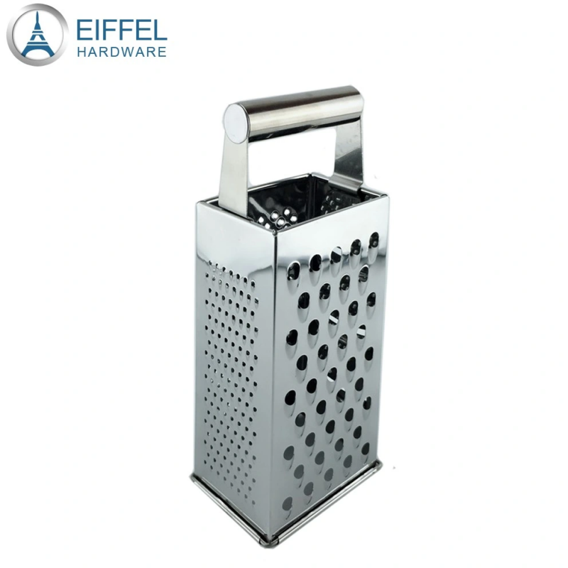 9 Inch Stainless Steel 4 Way Carrot Grater and Slicer with Tube Handle-EH04SS0032