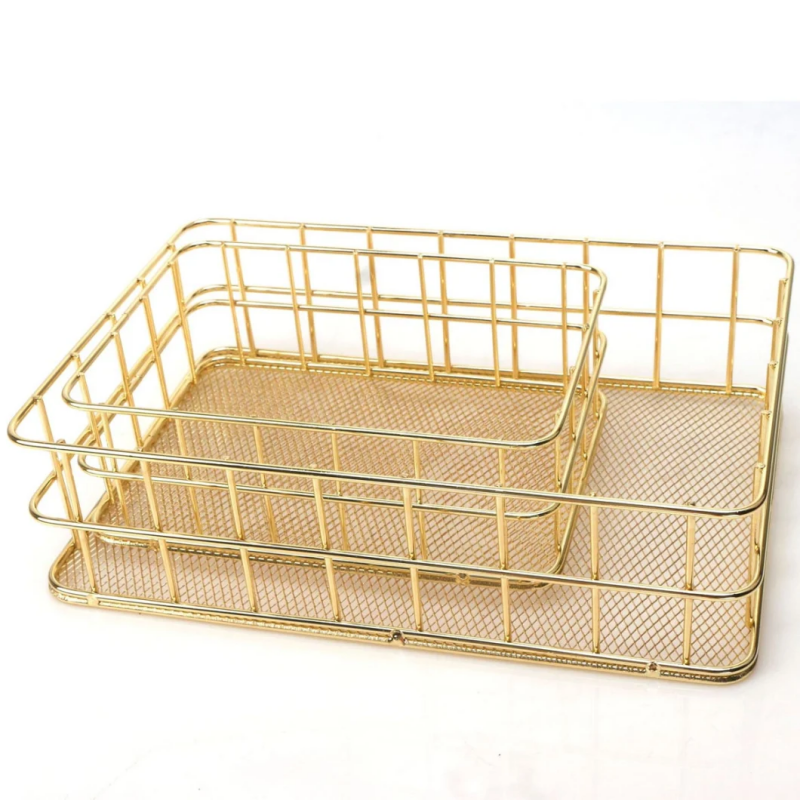 Rts Home Storage Holder Storage Basket with Golden Co-EFB01SS0008Glor