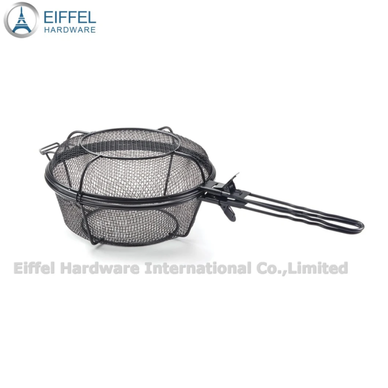 High Quality Outdoor Grill Basket and Skillet with Removable Handles-EHBW01IR0011