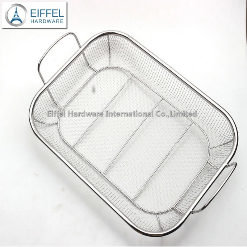 Stainless Steel Grill Basket Vegetable Basket Kitchen Wire Rack-EFB01SS0007