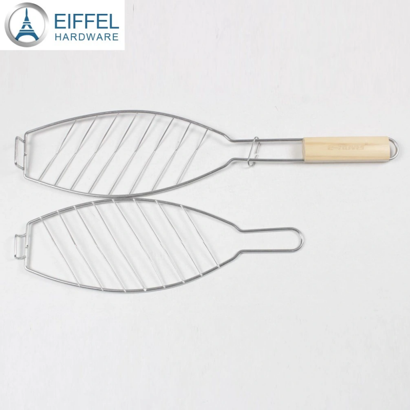 Wholesale BBQ Grill Basket Turner for a Single Large Fish-EBS01SS0053B