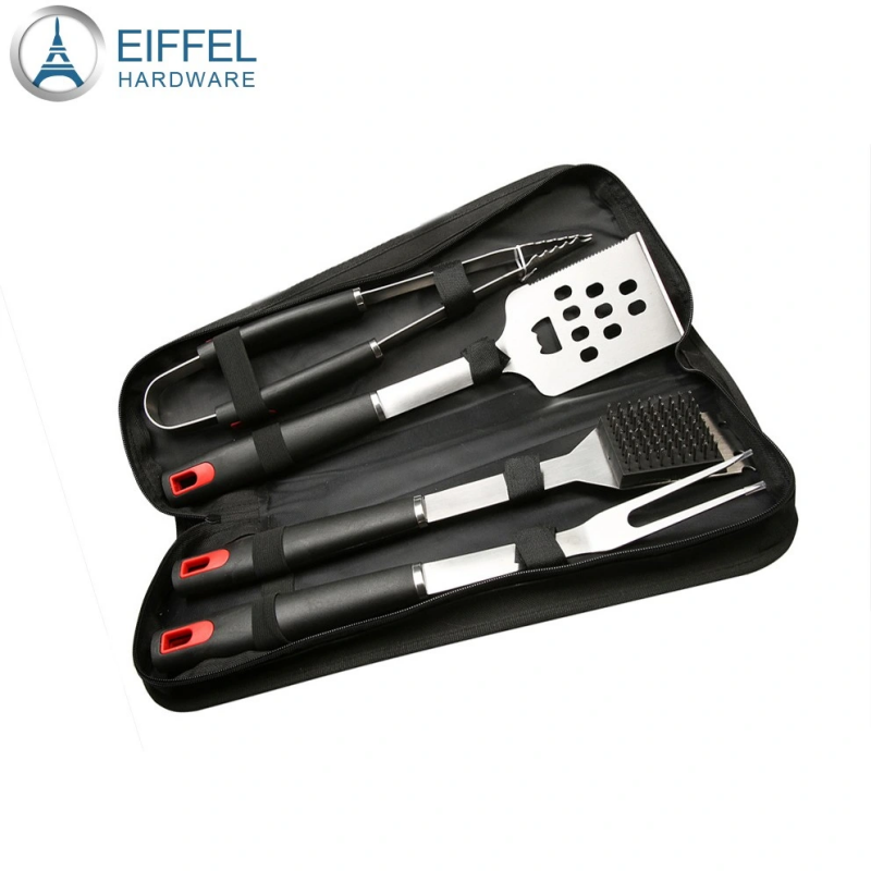 4PCS BBQ Utensile Set with Nylon Pouch-EBBQ03SS0006